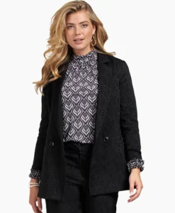 Studio Anneloes Blazer Sence Orn. Jacquard Zwart