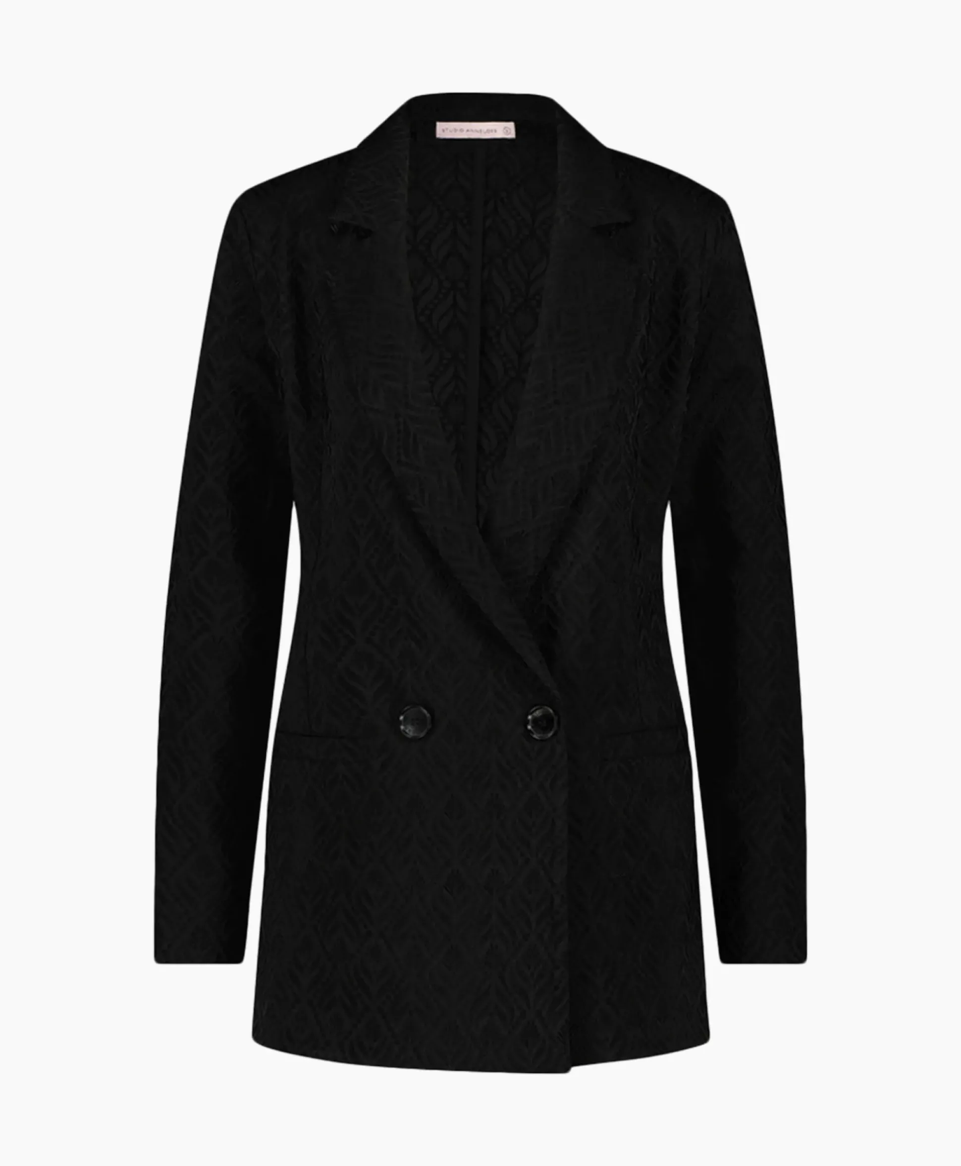 Studio Anneloes Blazer Sence Orn. Jacquard Zwart