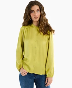 Studio Anneloes Blouse Birdie Ls Satin Geel