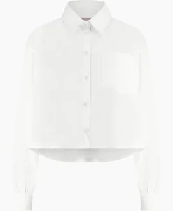 Studio Anneloes Blouse Dion Cropped Poplin Wit