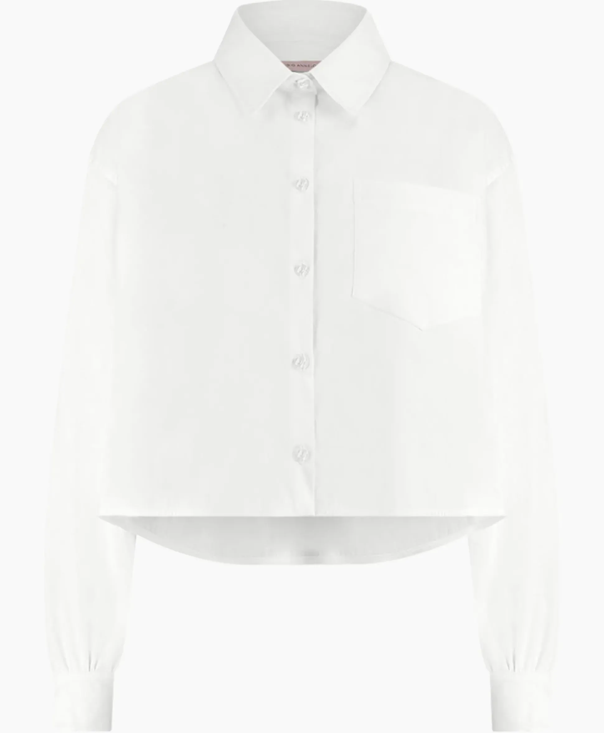 Studio Anneloes Blouse Dion Cropped Poplin Wit