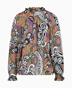 Studio Anneloes Blouse Revelin Voile Paisley Combo L