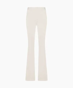 Studio Anneloes Broek Flair Long Shiny Bnd Trousers Off White