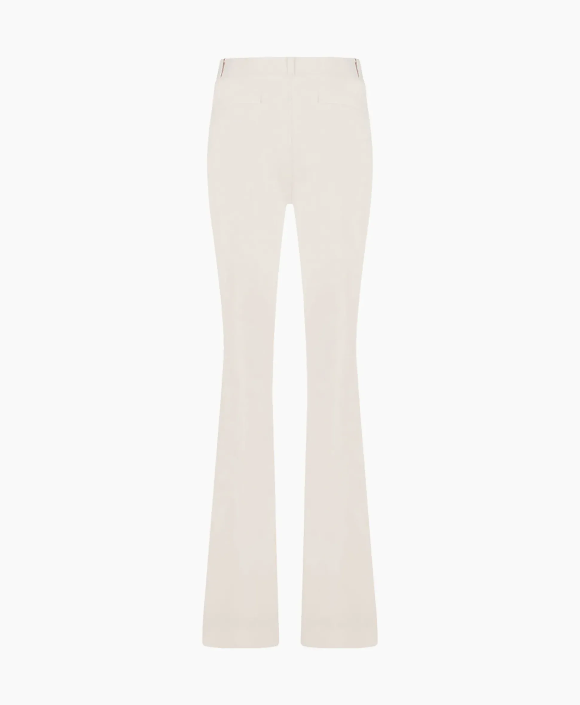 Studio Anneloes Broek Flair Long Shiny Bnd Trousers Off White