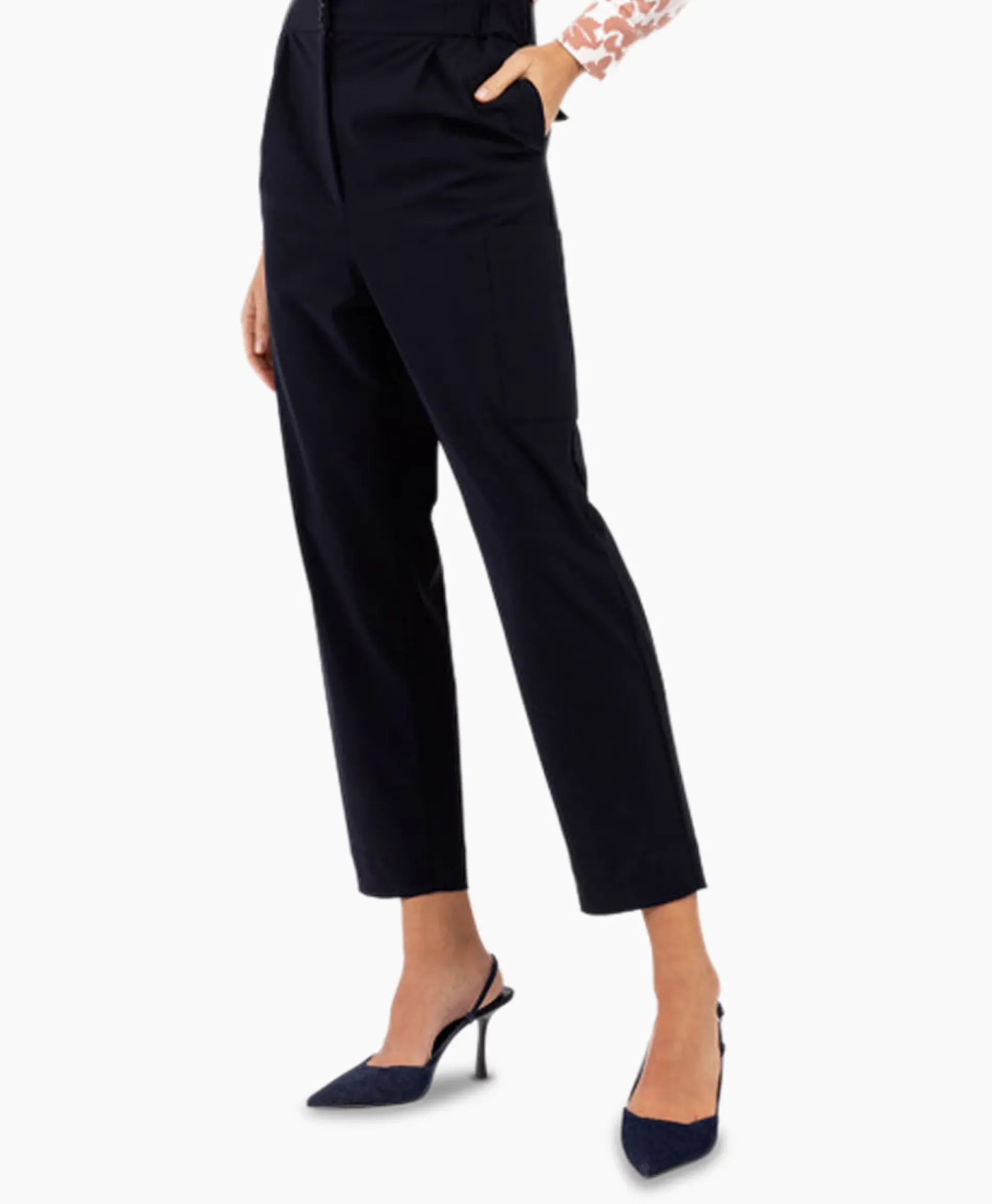 Studio Anneloes Broek Janneke Cargo Trousers Donker Blauw
