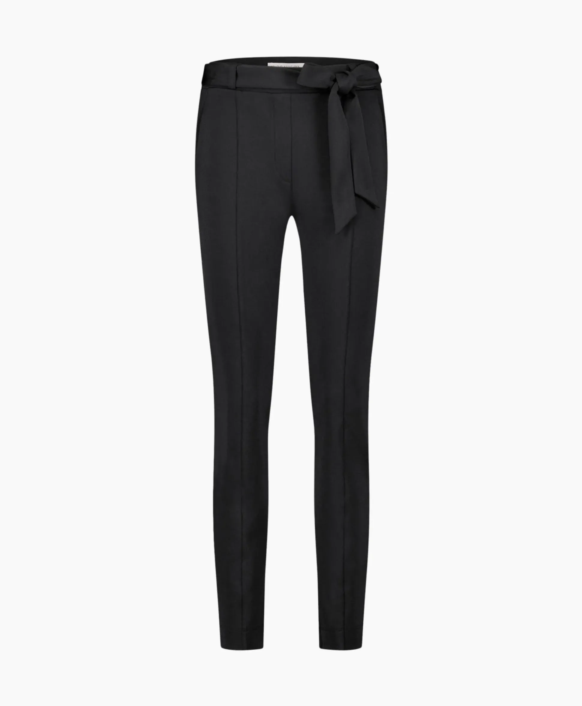 Studio Anneloes Broek Katlyn Shiny Bnd Trousers Zwart
