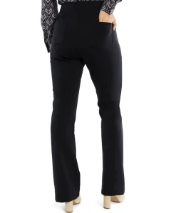 Studio Anneloes Broek Lio Shiny Bnd Flair Trousers Zwart