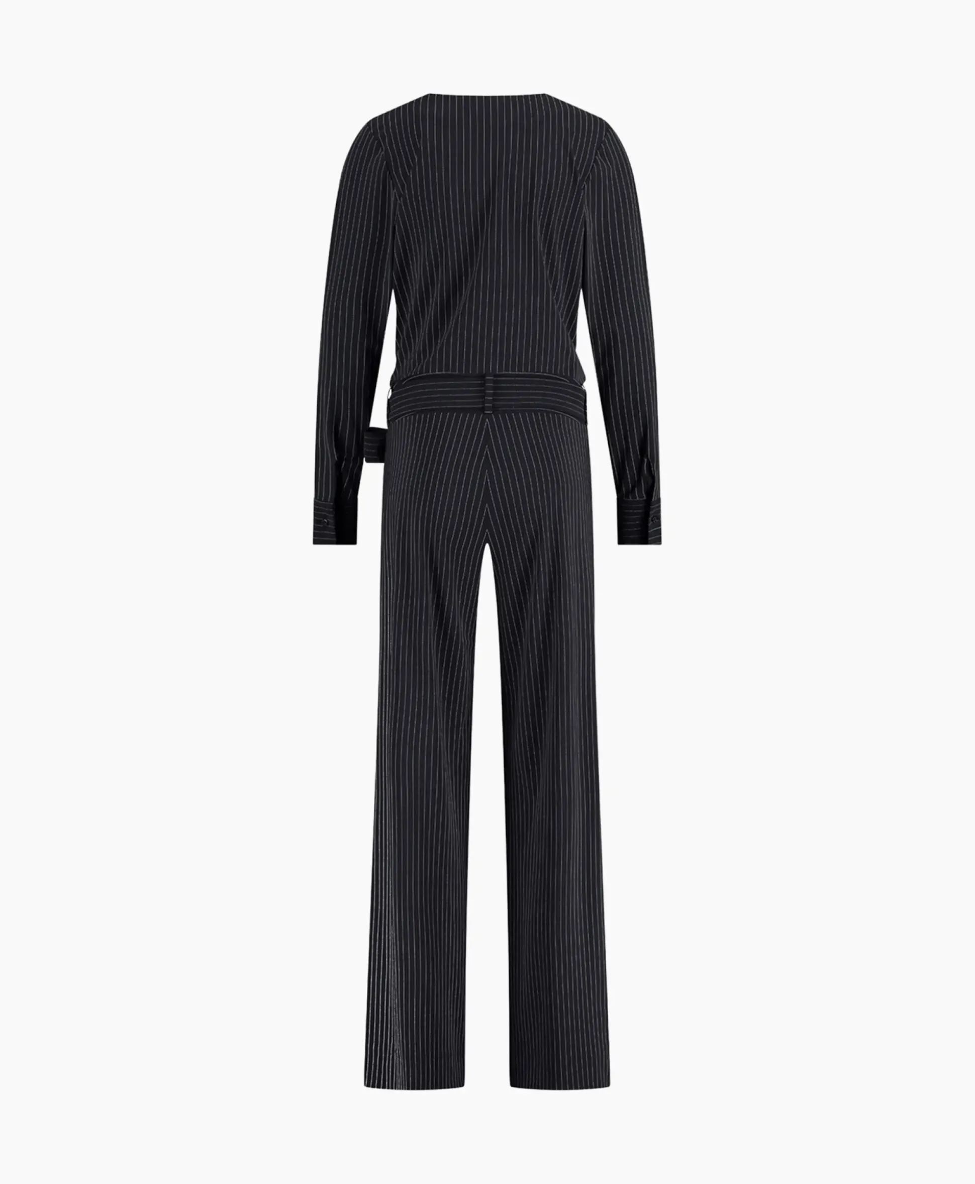Studio Anneloes Jumpsuit Malia Pinstripe Zwart Dessin