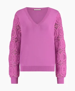 Studio Anneloes Pullover Dinah Crochet Roze