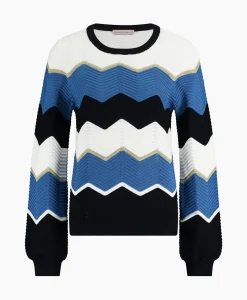 Studio Anneloes Pullover Isa Zigzag Ajour Ecru