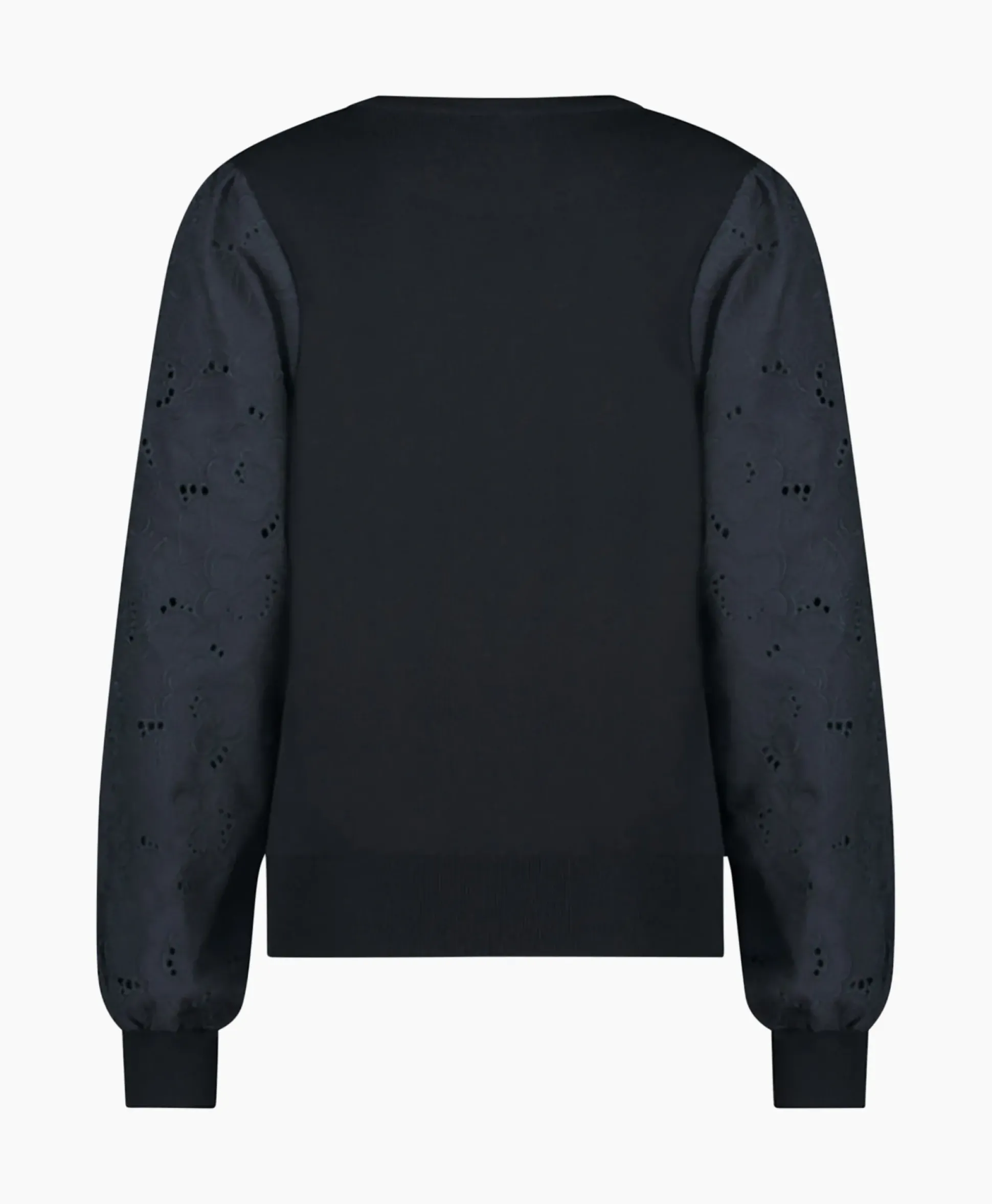 Studio Anneloes Pullover Deana Flower Broderie Donker Blauw