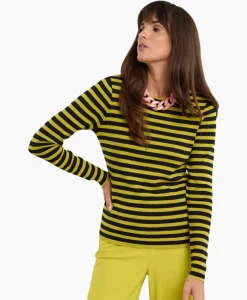 Studio Anneloes Pullover Luna Stripe Zwart Dessin