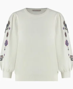 Studio Anneloes Pullover Hollie Embroidery Ecru