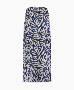 Studio Anneloes Rok Janou Satin Flower Skirt Blauw