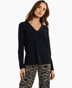 Studio Anneloes Top & T-Shirt Lesley Shirt Donker Blauw