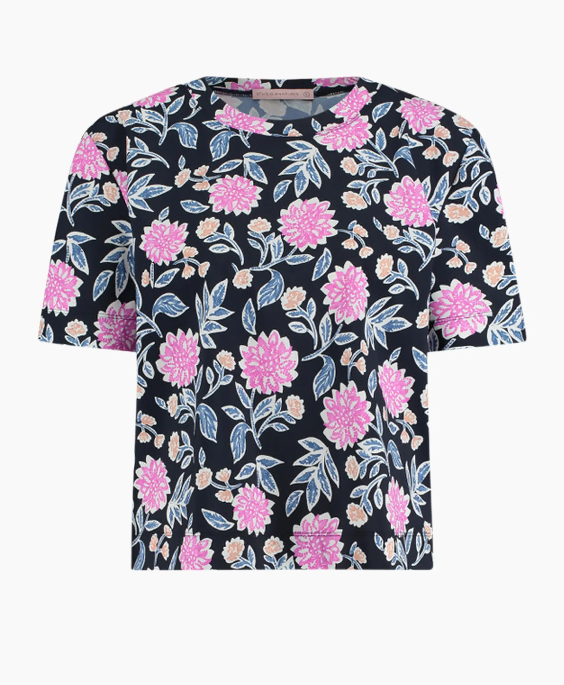 Studio Anneloes Top & T-Shirt Lott Flower Tee Roze