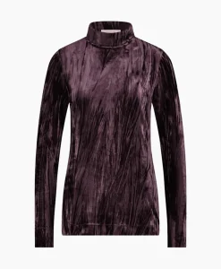 Studio Anneloes Top Avril Ls Velvet Bruin
