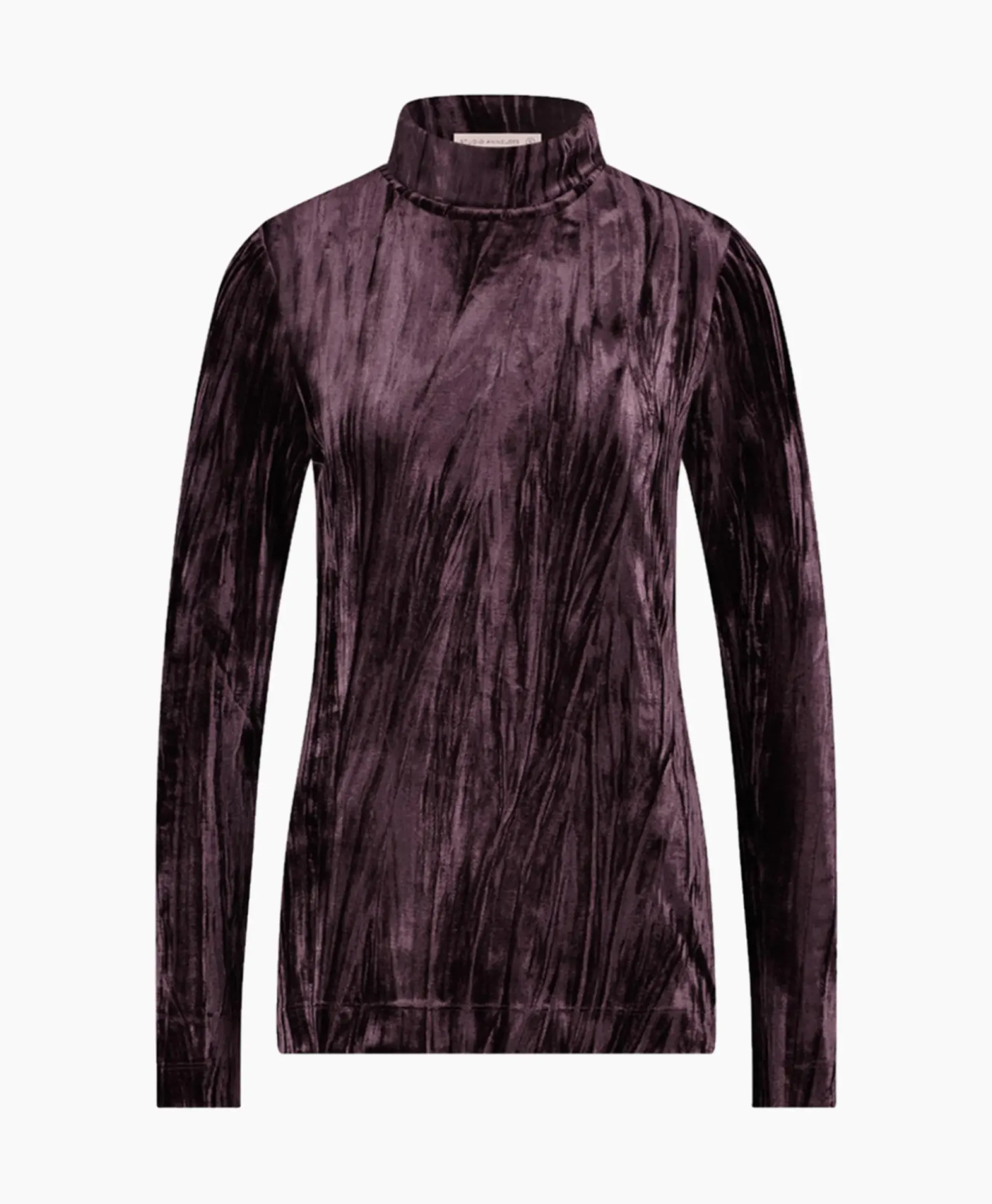 Studio Anneloes Top Avril Ls Velvet Bruin