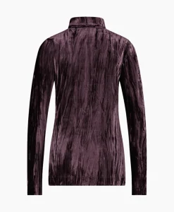 Studio Anneloes Top Avril Ls Velvet Bruin