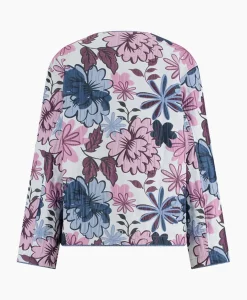 Studio Anneloes Top Esra Jaquard Flower Jacket Ecru