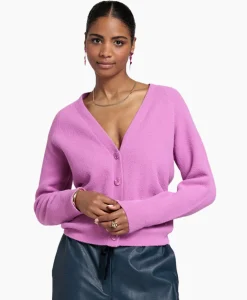 Studio Anneloes Vest Olivian Soft Cardigan Lila