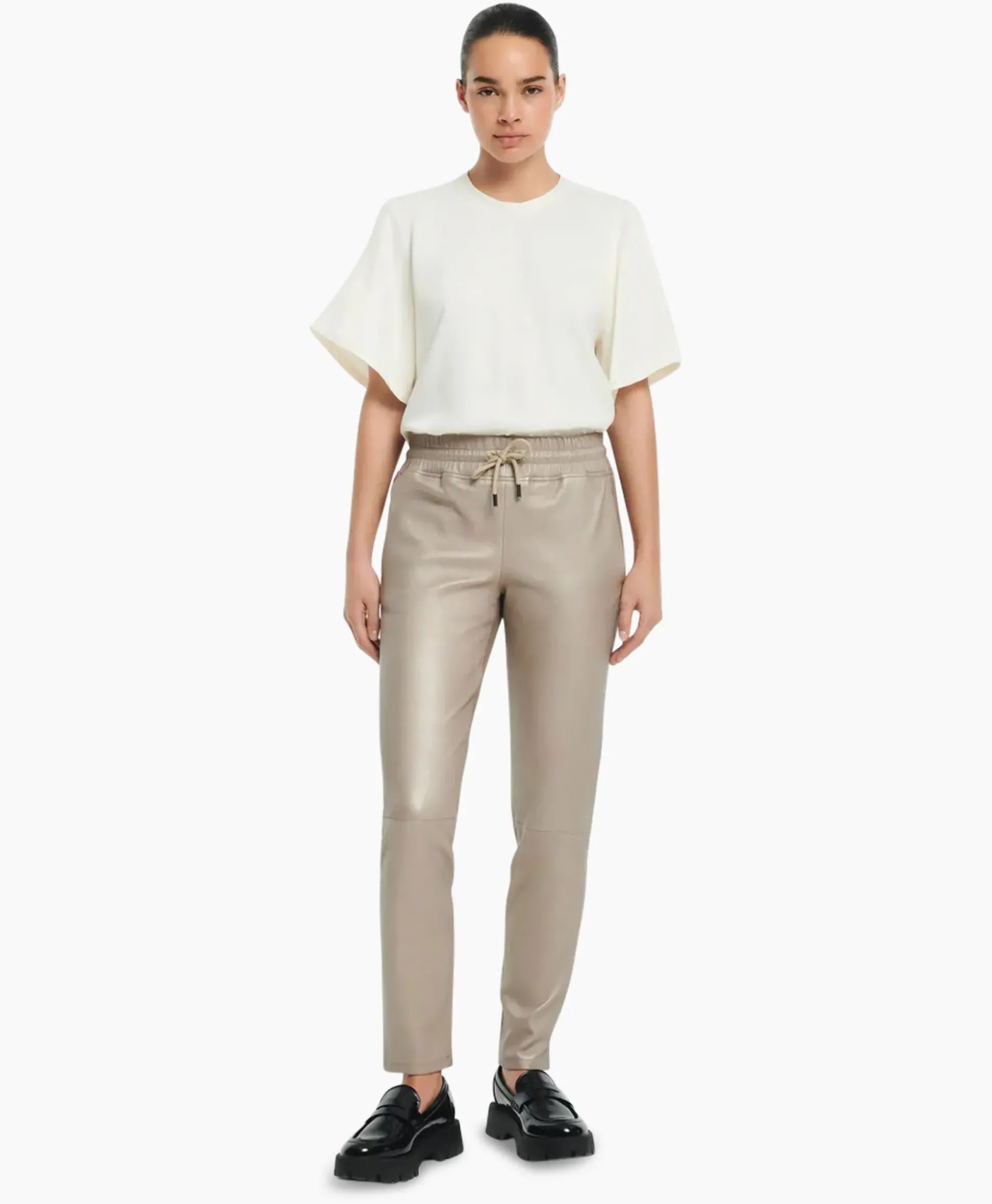 Studioar By Arma Pantalon Naomi Stretch Plonge Beige