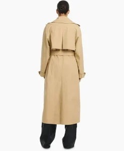 Studioar By Arma Trenchcoat Mexia Cotton Twill Beige