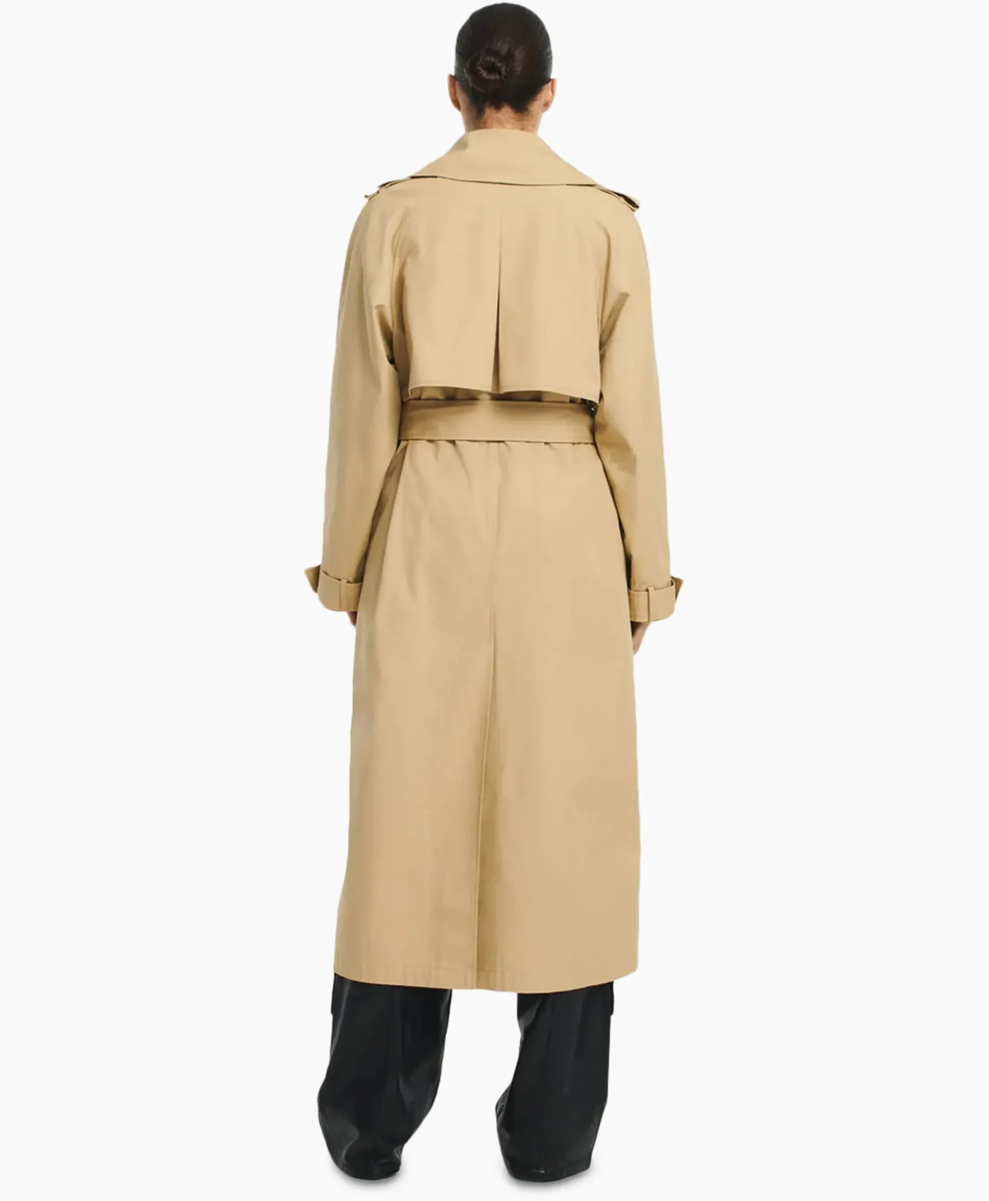 Studioar By Arma Trenchcoat Mexia Cotton Twill Beige