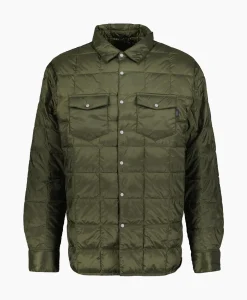 Taion Jack W-Pocket Down Shirts Donker Groen