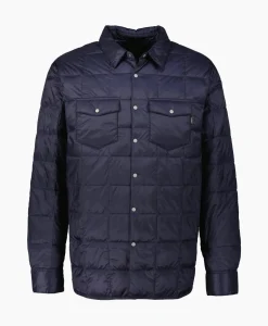 Taion Jack W-Pocket Down Shirts Donker Blauw