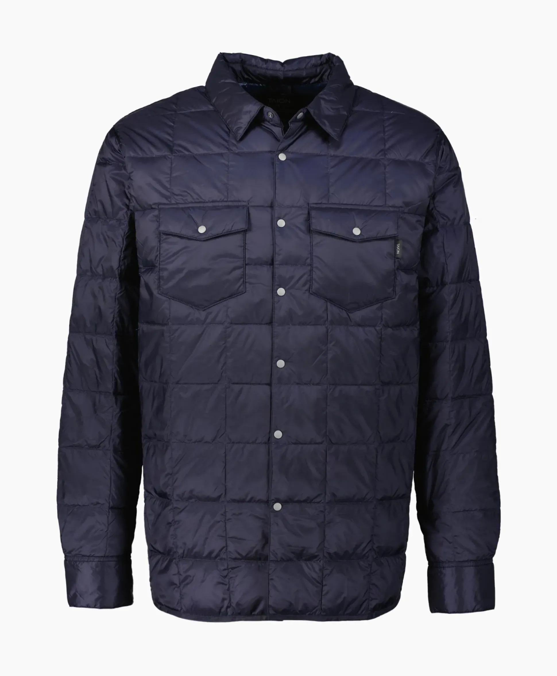 Taion Jack W-Pocket Down Shirts Donker Blauw
