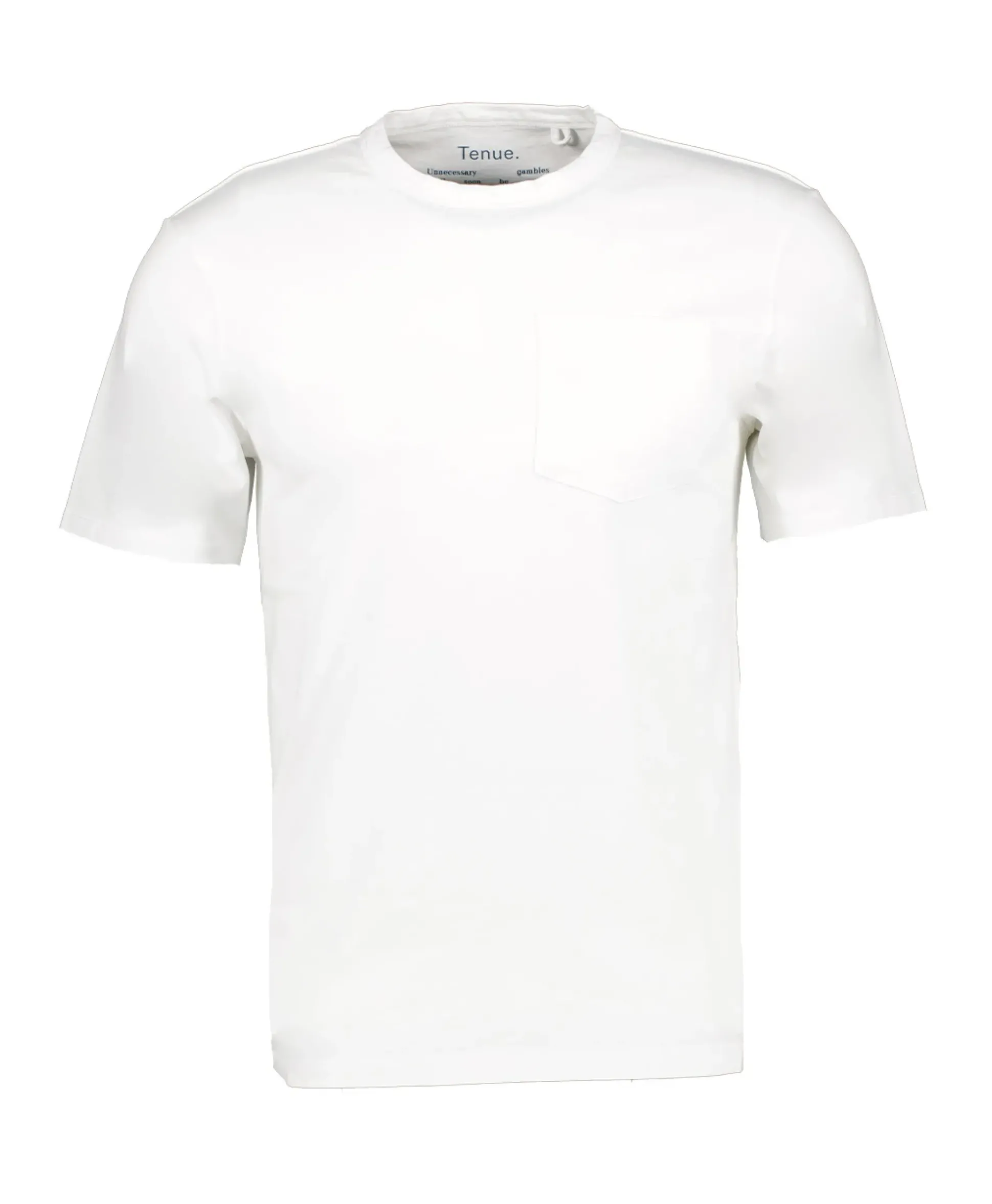 Tenue. T-Shirt Korte Mouw John Wit