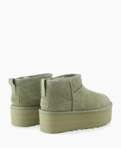 Ugg Enkellaars W Classic Ultra Mini Platform Groen