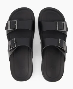 Ugg Sandaal Wainscott Buckle Slide Black Jeans