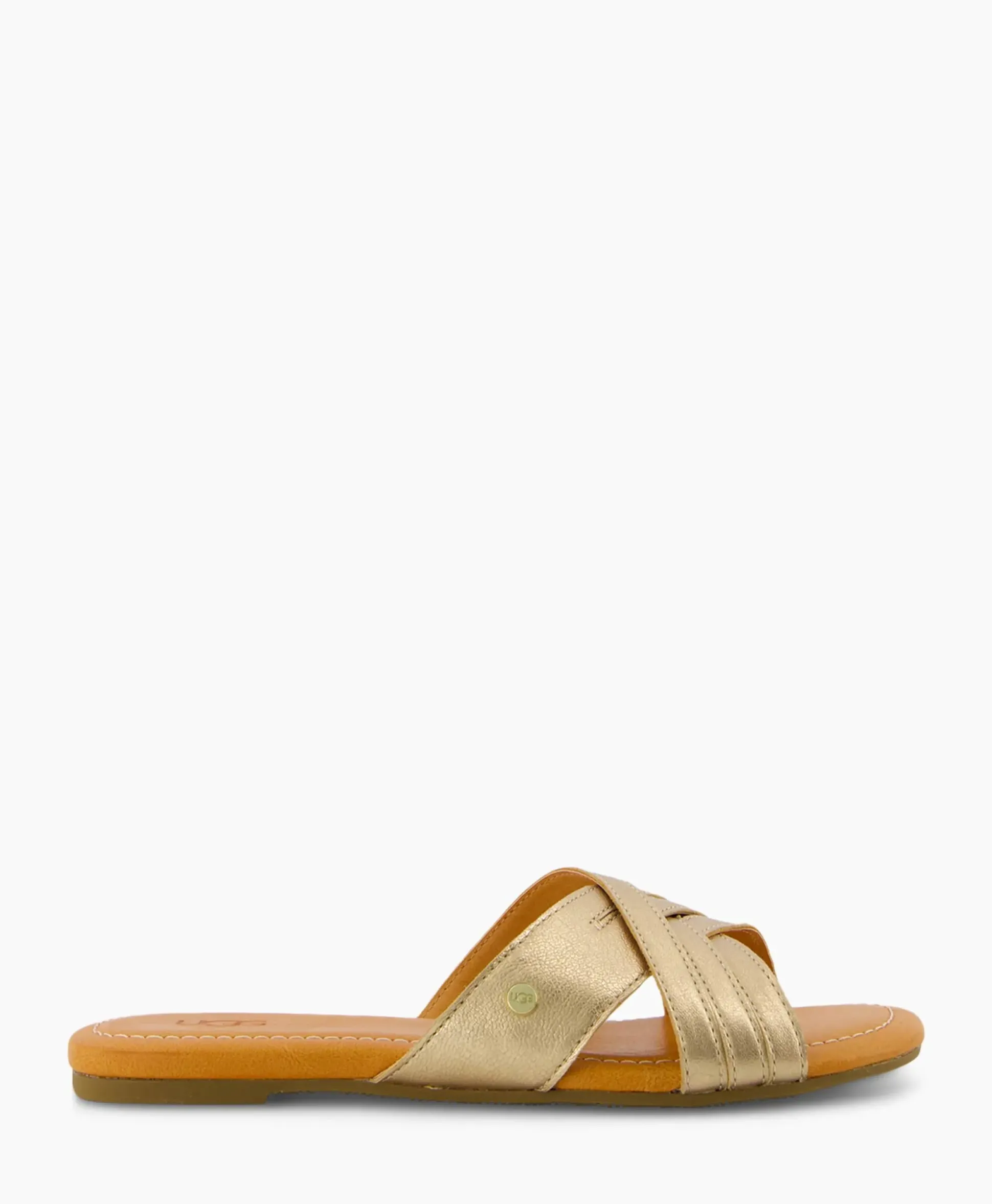 Ugg Sandaal Zonder Hak W Kenleigh Slide Goud