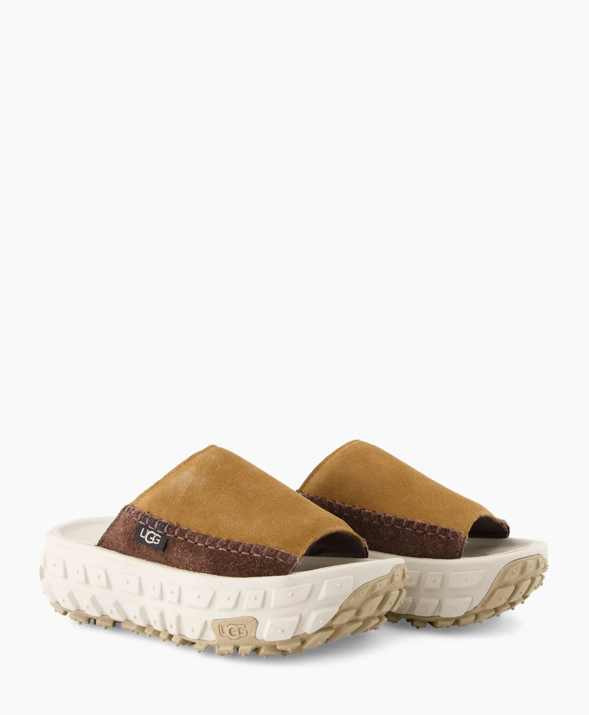 Ugg Sandaal Zonder Hak W Venture Daze Slide Licht Bruin