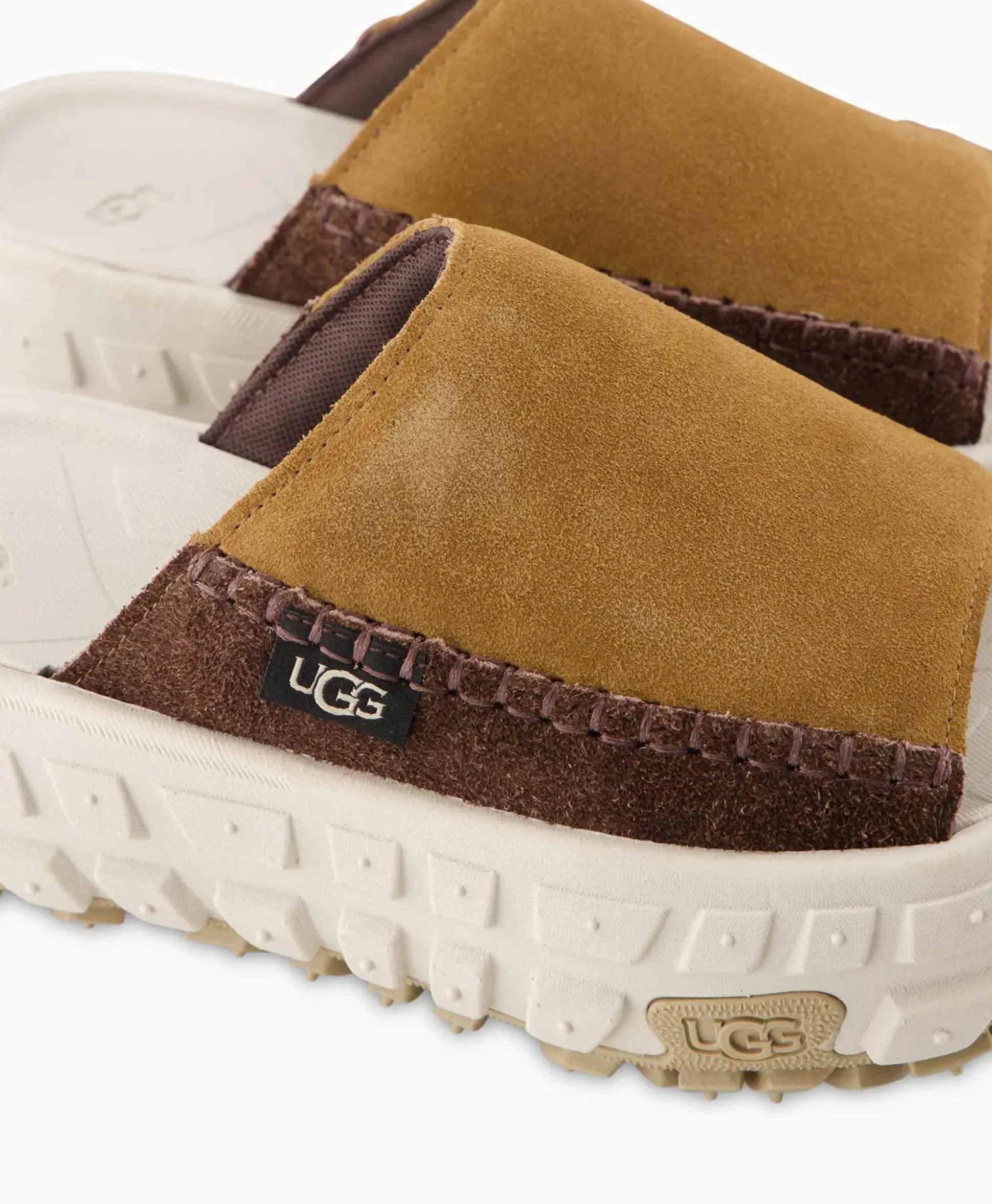 Ugg Sandaal Zonder Hak W Venture Daze Slide Licht Bruin