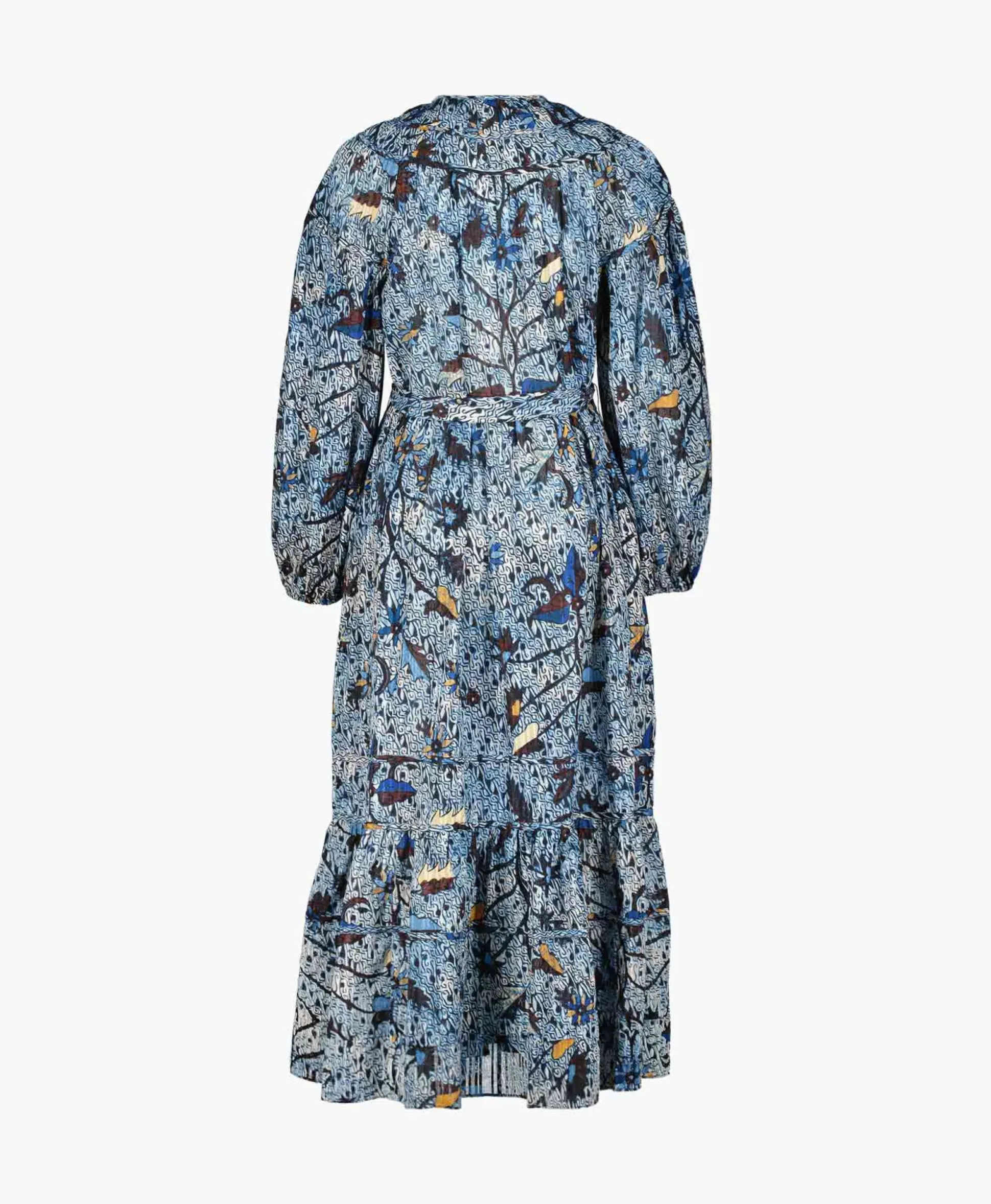 Ulla Johnson Midi Jurk Iona Dress Blauw