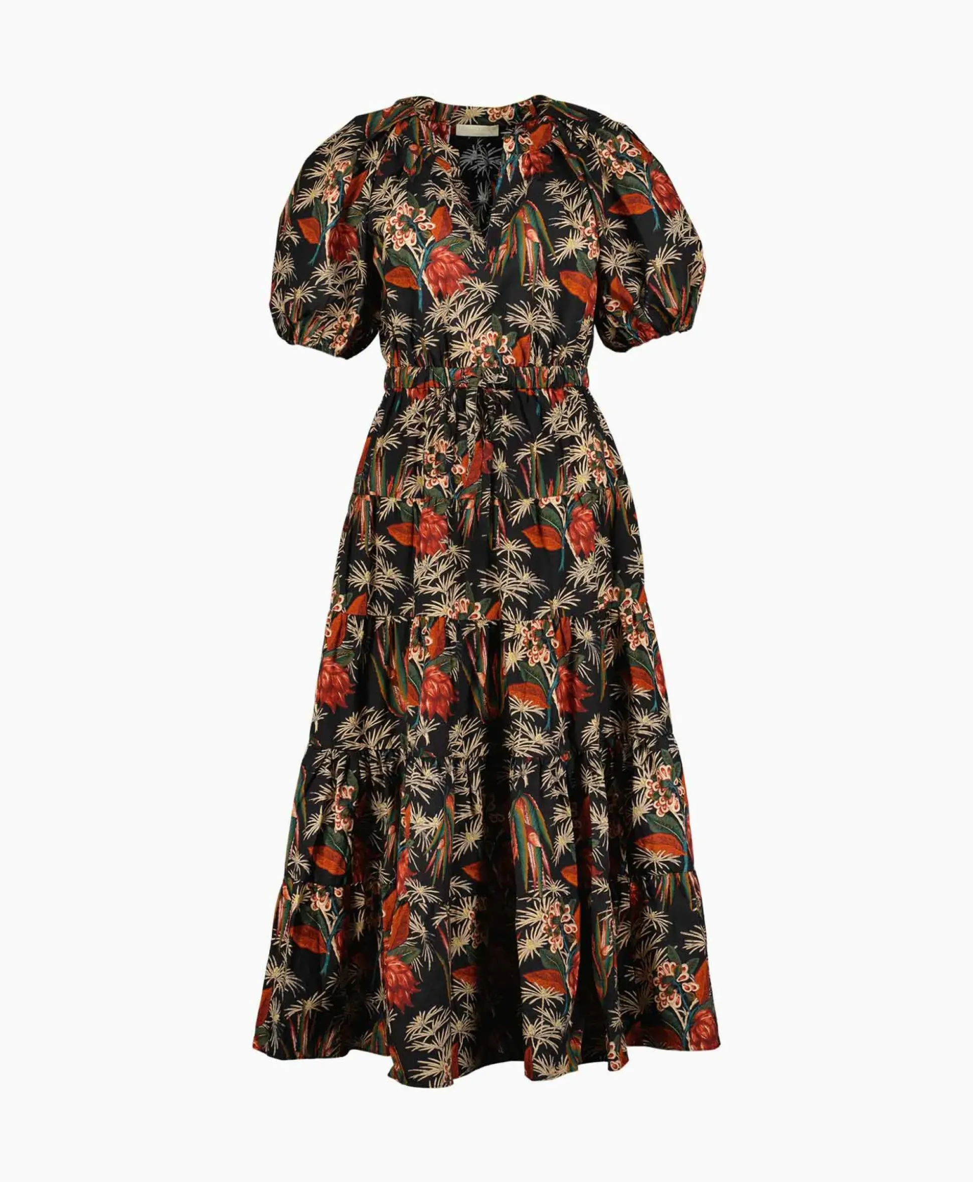 Ulla Johnson Midi Jurk Olina Bruin