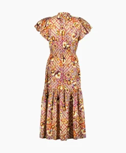 Ulla Johnson Midi Jurk Scarlett Beige
