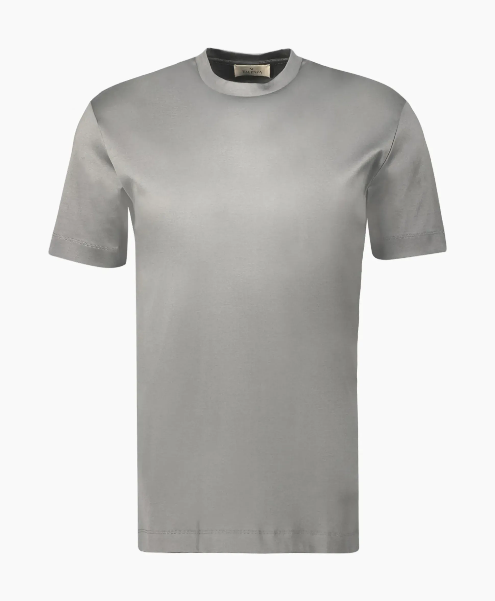 Valenza T-Shirt Interlock Supima Licht Grijs