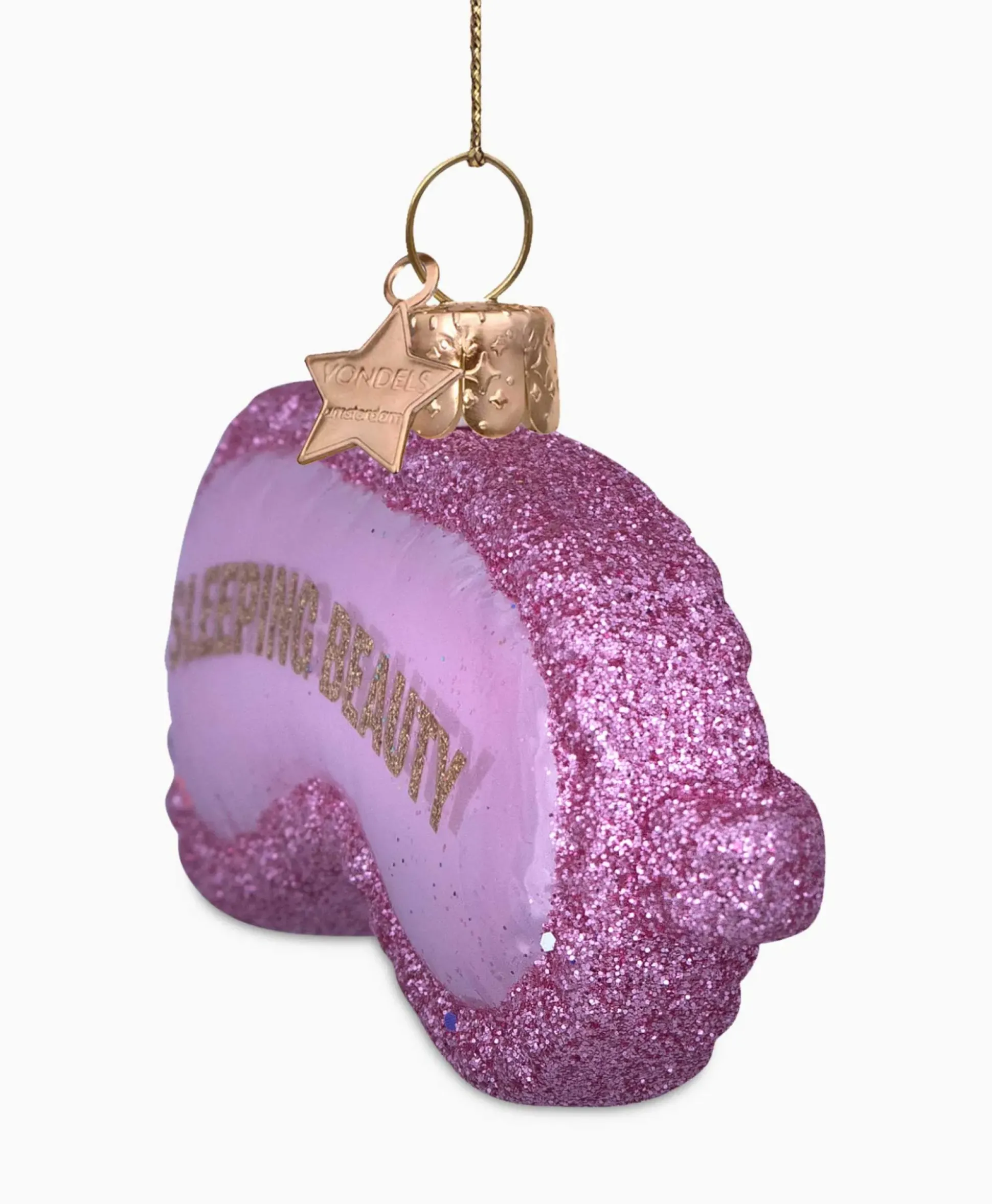 Vondels Vondels Kerstbal Sleeping Beauty Slaapmasker Pink