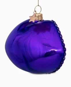 Vondels Vondels Kerstbal Lippen Paars