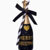 Vondels Vondels Kerstbal Champagne Fles Zwart
