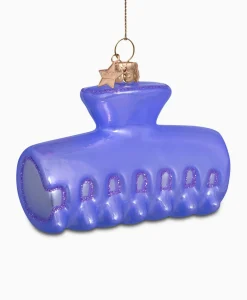 Vondels Vondels Kerstbal Haarklem Paars