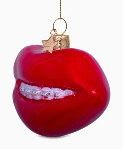 Vondels Vondels Kerstbal Lippen Rood