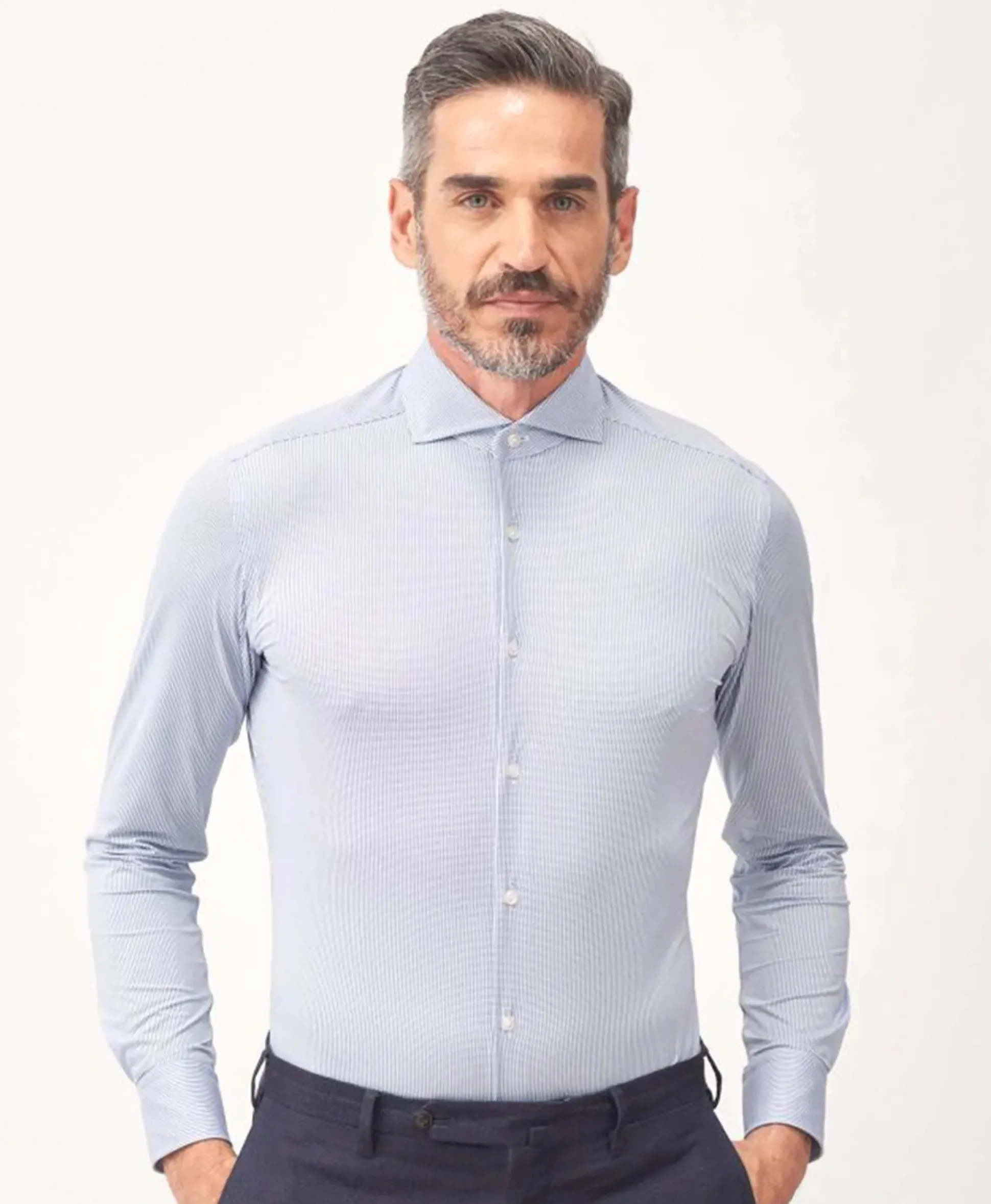 Xacus Active Shirt Midden Blauw
