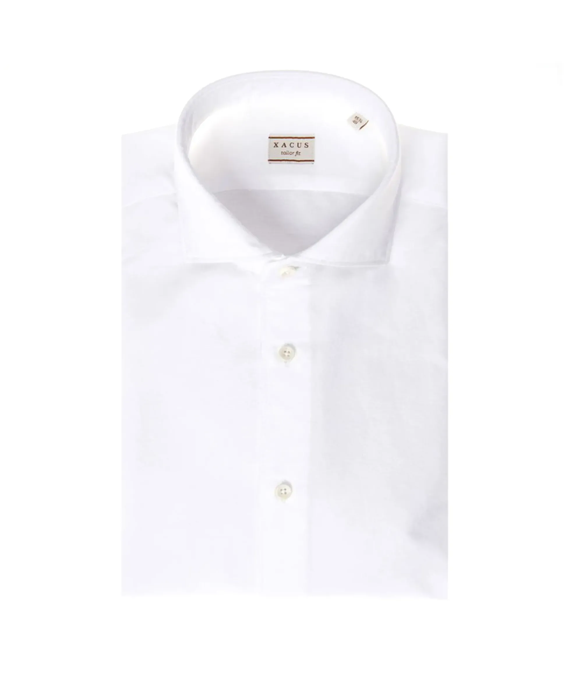 Xacus Tailor Fit Oxford Shirt Wit