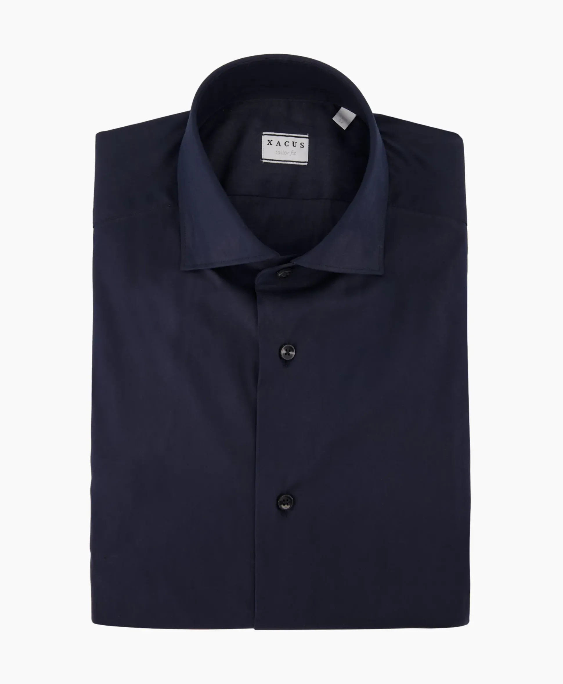 Xacus Tailor Fit Shirt Donker Blauw