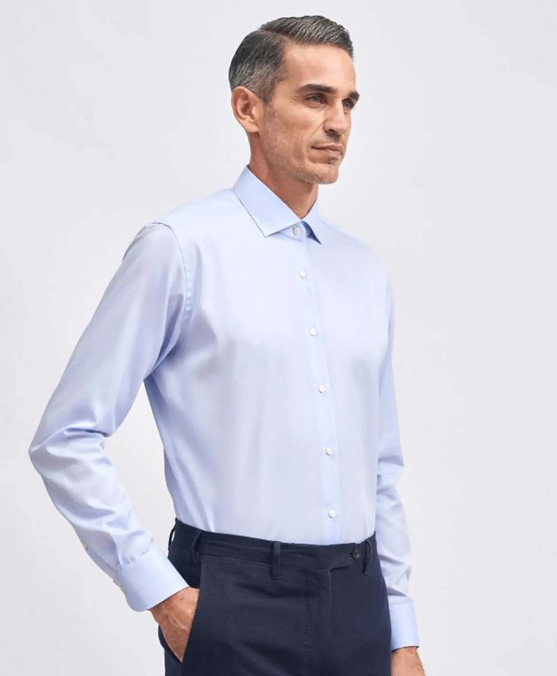 Xacus Travel Shirt Licht Blauw